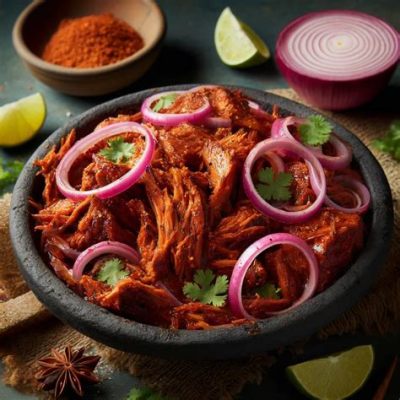  Cochinita Pibil: Een zingende mix van zoete citrusvruchten en pikante achiote!